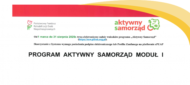 Nabór wniosków Aktywny Samorząd likwidacja barier do 31 sierpnia